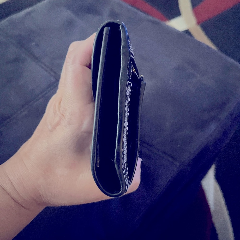 🔥Dooney & Bourke fabric organizer wallet grey and black signature wallet. EUC - Picture 12 of 14